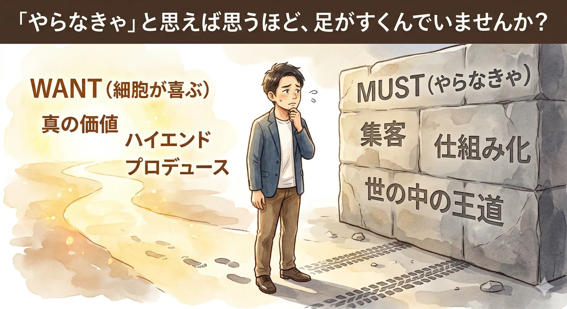 「やらなきゃ」と思えば思うほど、足がすくむ理由